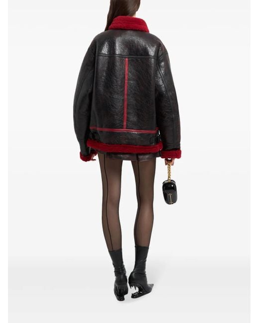 Gcds Black Shearling Jacket