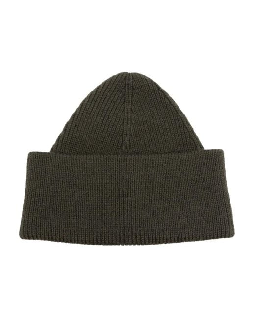 Craig Green Green Eyelet-Detail Ribbed-Knit Beanie for men