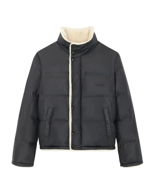 Saint Laurent Black Puff Down Shearling Lined Jacket for men