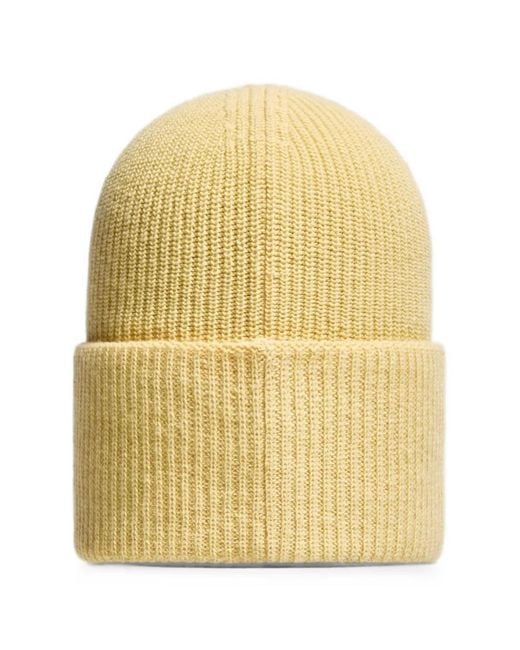 Moncler Yellow Wool & Cashmere Blend Beanie