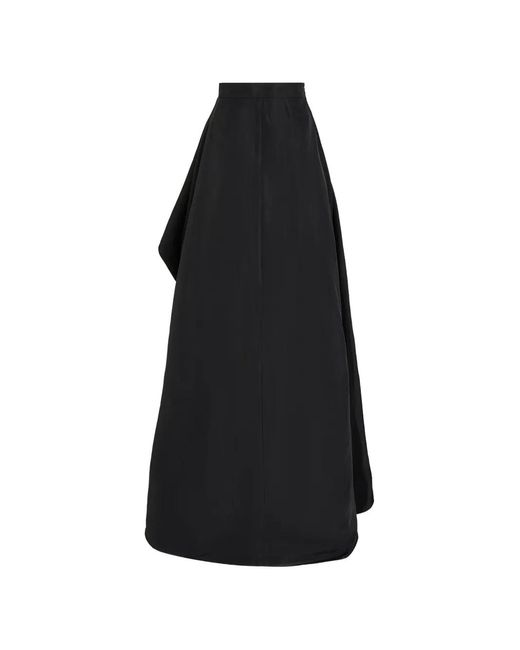 Karl Lagerfeld Black Karl Studio Ruffle Asymmetric Skirt