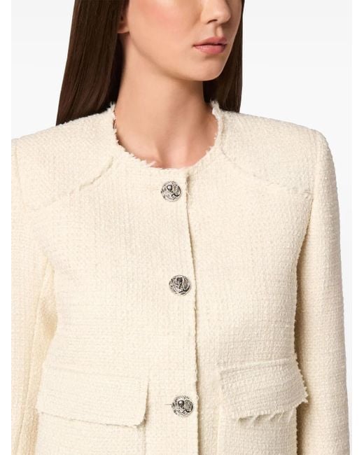 Philipp Plein Natural Tweed Jacket