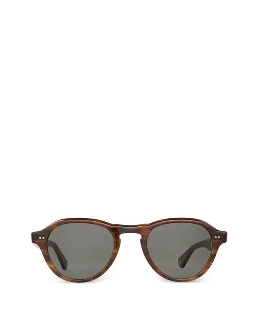 Garrett Leight Gray Mcnally Round Sunglasses