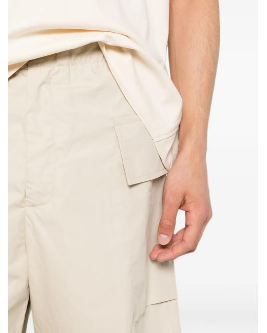 Rhun Natural Button-Up Cargo Shorts for men