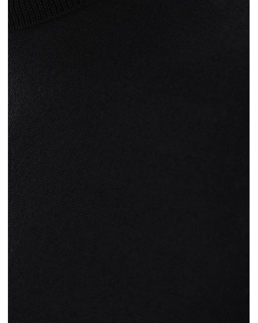 Roberto Collina Black Turtleneck Merino-Wool Sweater for men