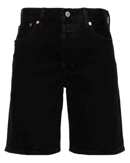 Levi's Black 501® Mid-rise Denim Shorts for men