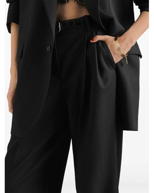 Dolce & Gabbana Black Wool Gabardine Trousers