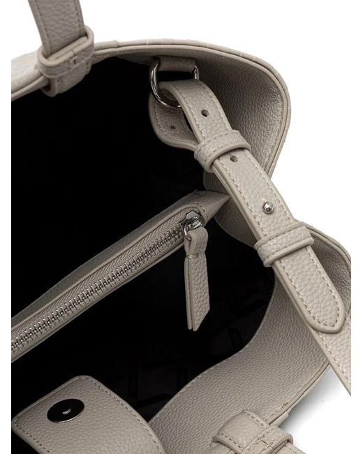 ARMANI EXCHANGE Gray Logo-Debossed Tote Bag