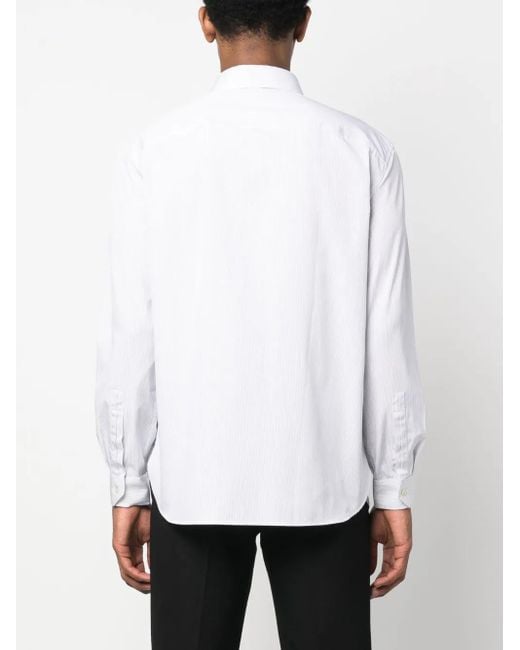 Saint Laurent Gestreept Overhemd in het White voor heren