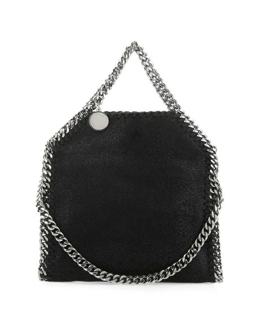 Stella McCartney Black Mini Falabella Tote Bag