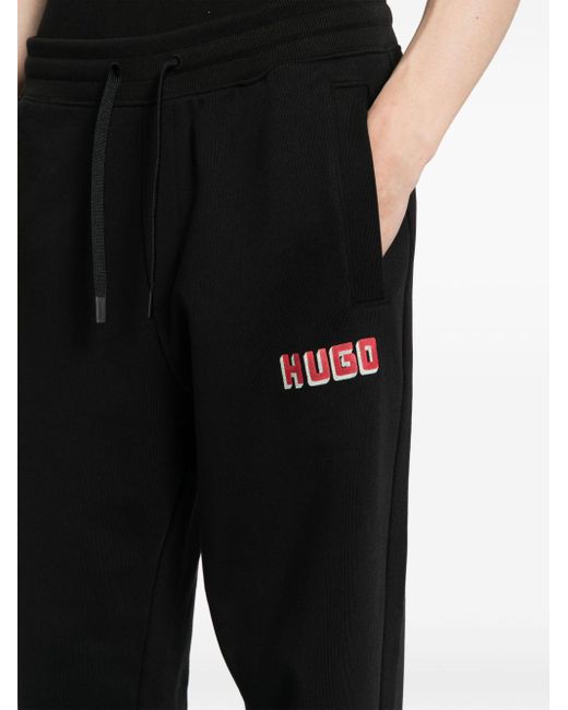 Pantalon de jogging à logo imprimé HUGO pour homme en coloris Black