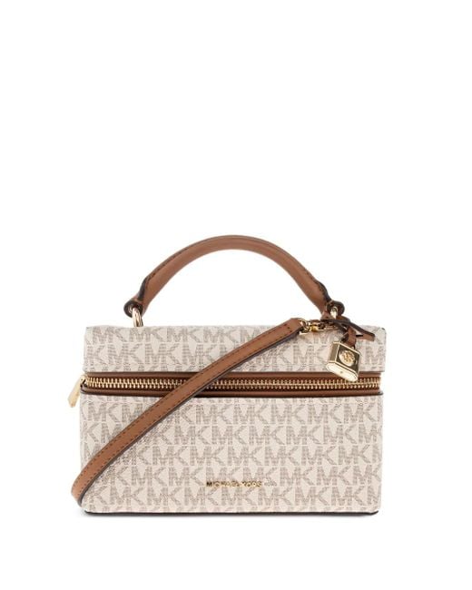 MICHAEL Michael Kors Natural Extra-Small Jana Monogram-Logo Crossbody Bag