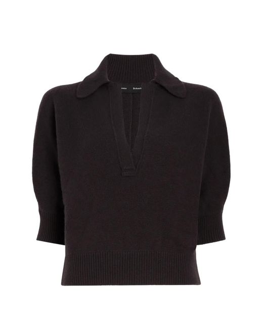 Proenza Schouler Black Vella Top