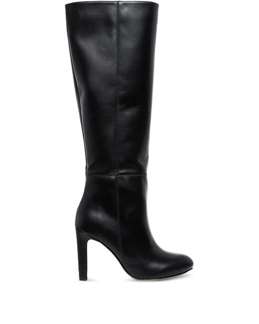 Ginissima Black 95Mm Leather Boots