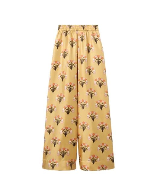 LaDoubleJ Metallic Palazzo Pants