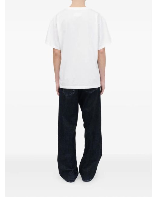 MM6 by Maison Martin Margiela White T-Shirt With Number Patch for men