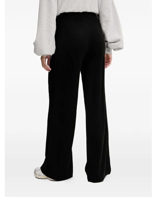 EA7 Black Logo-Patch Trousers
