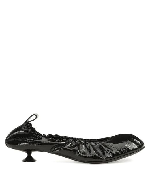 Sergio Rossi Black 25Mm Orb Leather Pumps