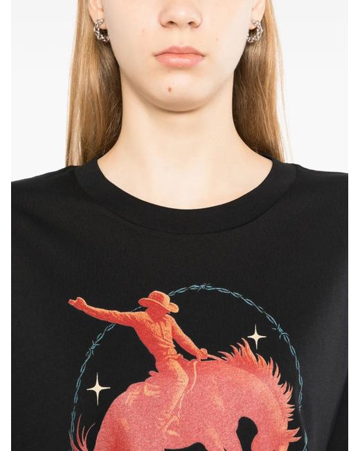 Melt Black Graphic-Print Short-Sleeve T-Shirt