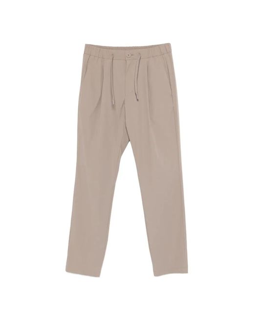 Herno White Drawstring-Waist Trousers for men