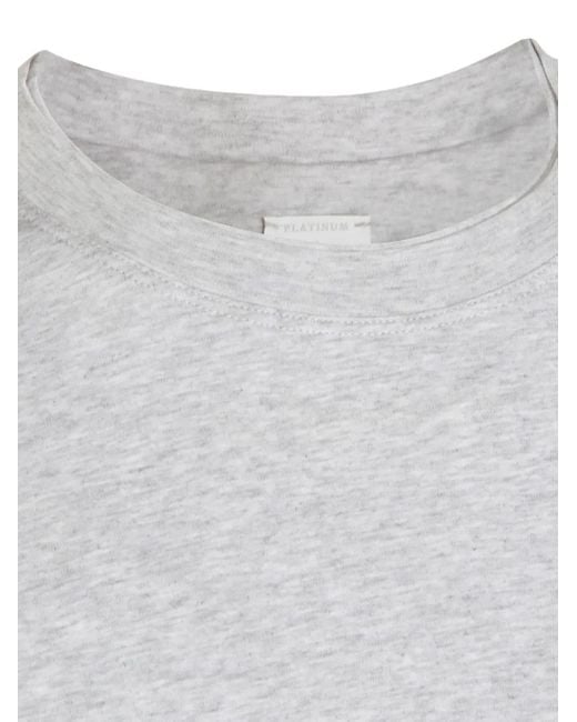 Eleventy White Crew-Neck T-Shirt for men