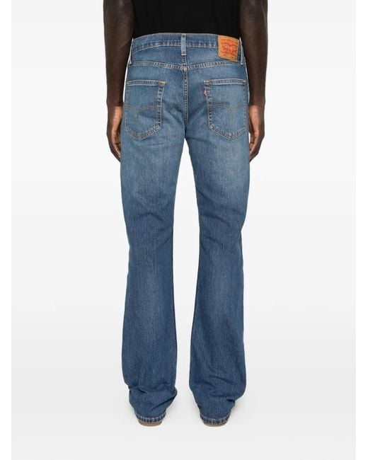 Levi's Blue 527 Slim-Fit Bootcut Jeans for men