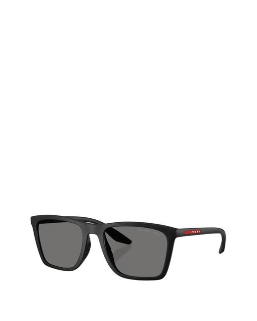 Prada Linea Rossa Gray Square-Frame Sunglasses for men