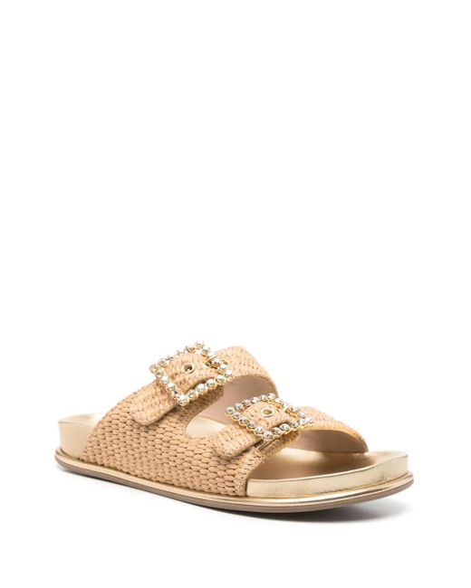Le Silla Natural Raffia Sandals