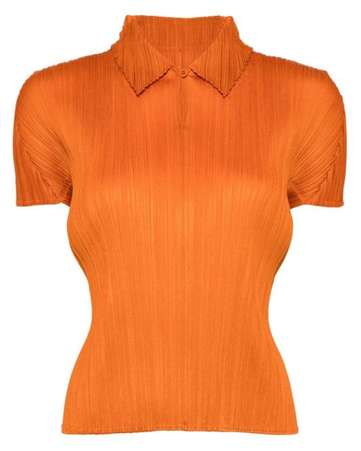 Pleats Please Issey Miyake Orange Monthly Colors April Top