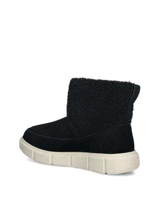 Sorel Black Explorer Iii Ankle Boots
