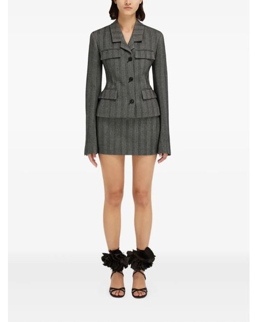 Ferragamo Black Flap-Pockets Blazer