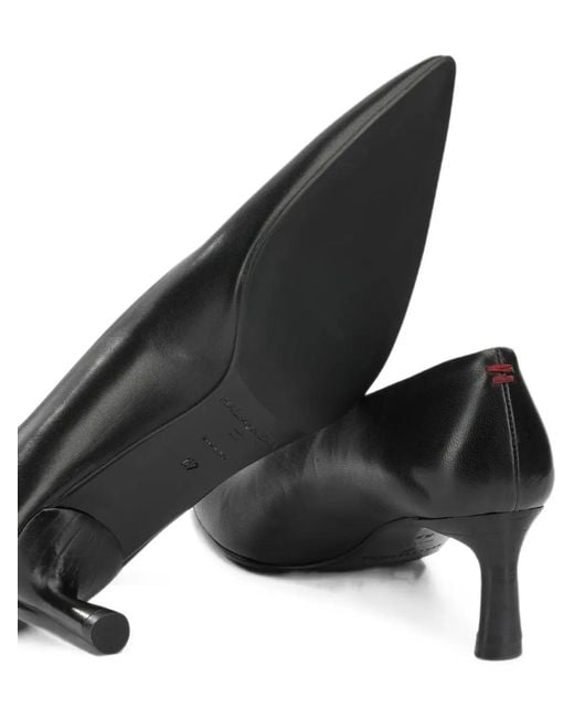 Halmanera Gray Pointed-Toe Pumps
