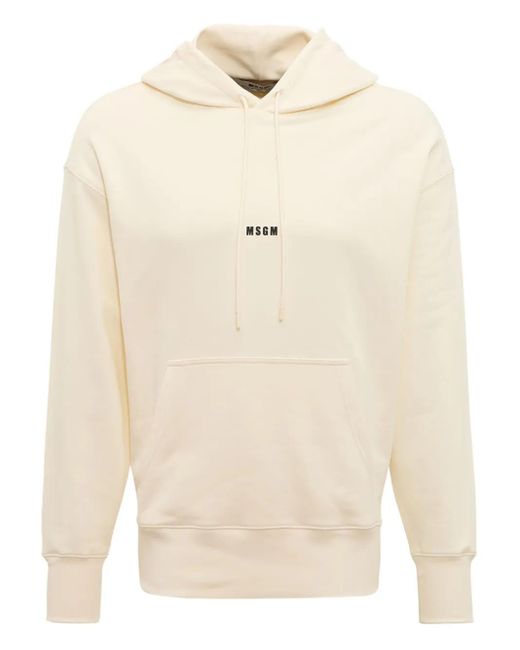 メンズ MSGM ロゴ パーカー Natural