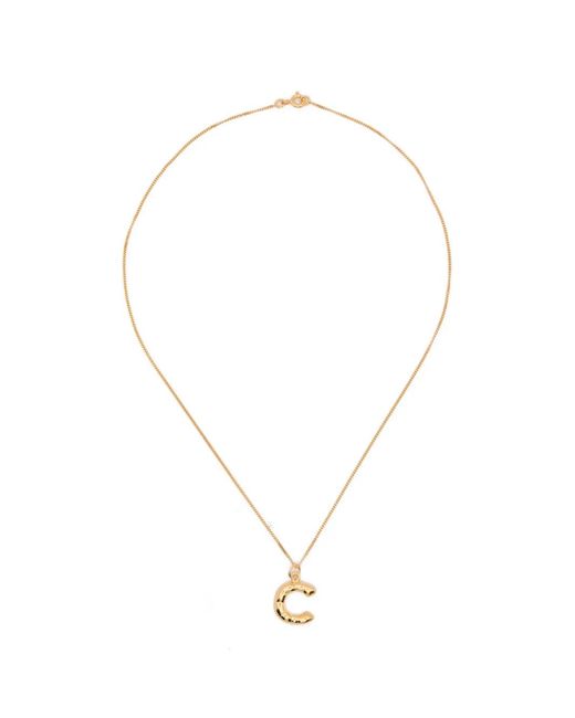 Completedworks White Classicworks C-Pendant Necklace