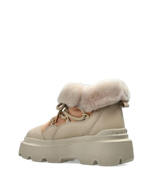 Inuikii Natural Endurance Trekking Shearling-Trimmed Platform Boots