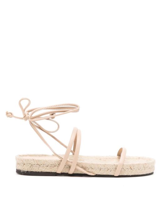 Alohas Rayna Lace-up Sandals in het White