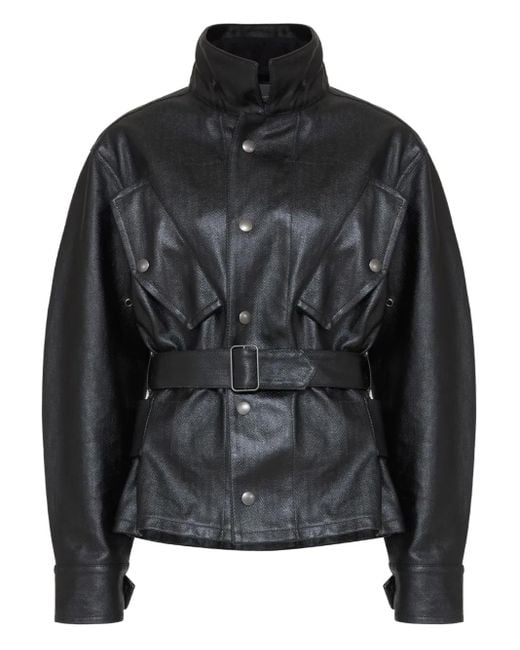Maison Margiela コットン コーテッドジャケット Black