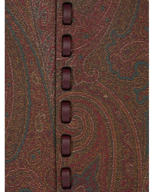 Etro Brown Volcano Schultertasche
