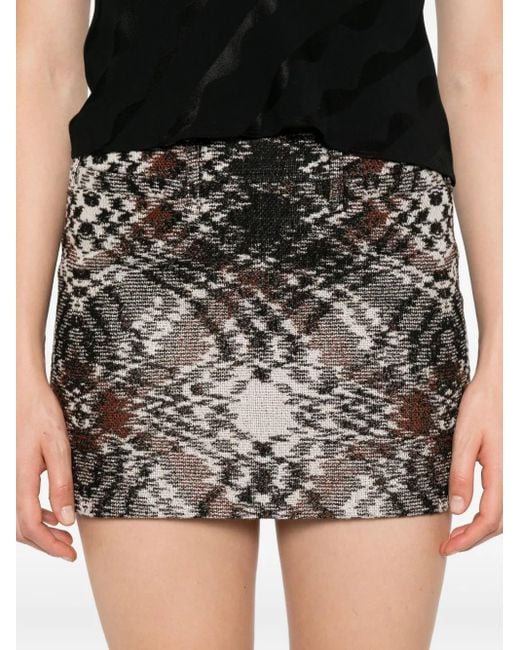 Missoni Gray Jacquard Mini Skirt