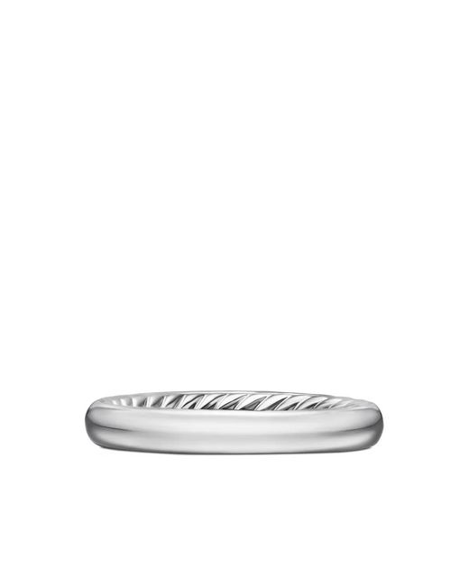 David Yurman White Platinum Dy Eden Partway Diamond Band Ring (2.8Mm)