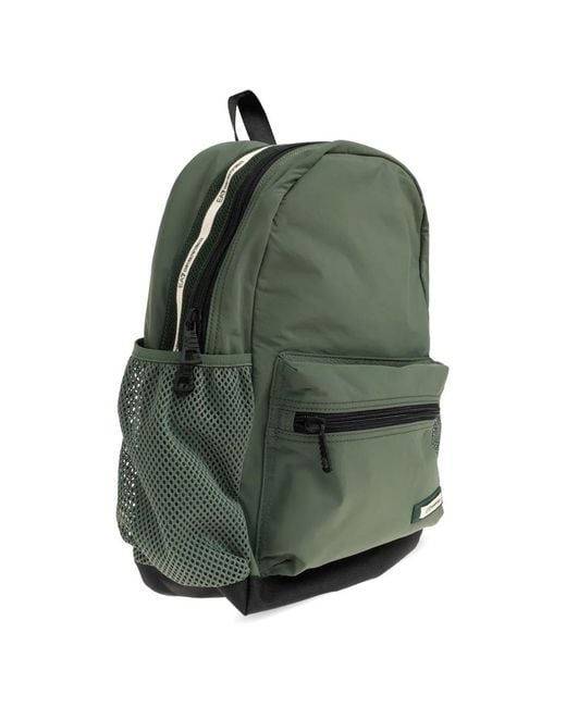 EA7 Green Rucksack Mit Reißverschlusstasche