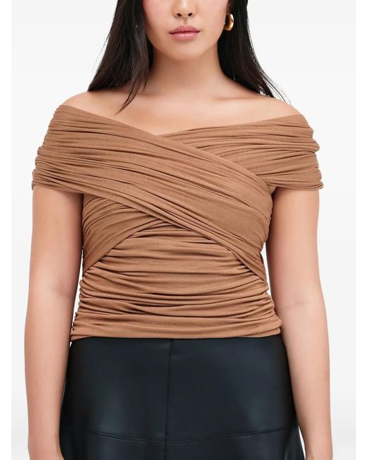 MARCELLA Blue Alyssa Straps-Detail Top