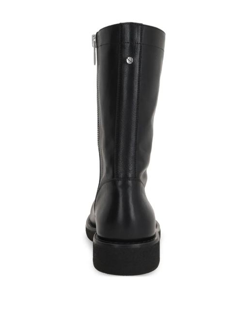 Ann Demeulemeester Black Side-Zip Round-Toe Boots for men