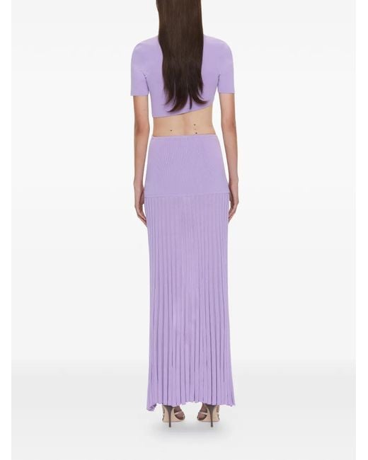 Christopher Esber Purple Maparadita Knitted Top