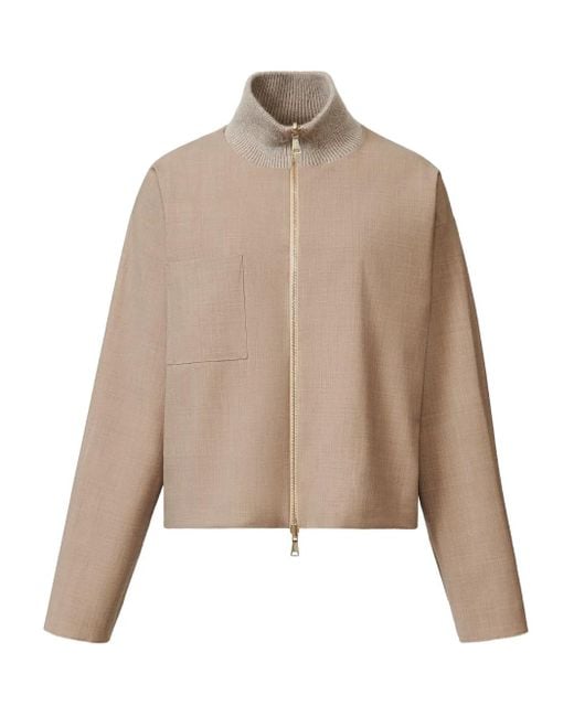 Fabiana Filippi Natural Zip-Fastening Reversible Jacket