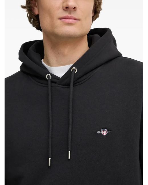 Gant Black Shield Logo Hoodie for men