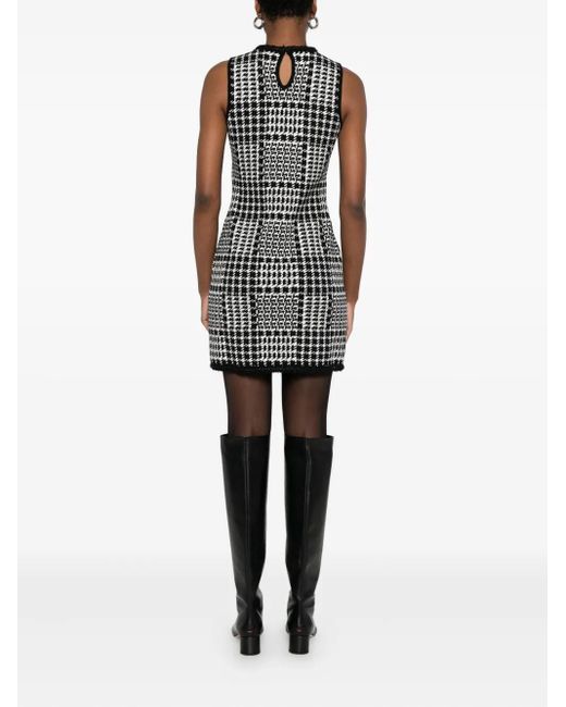 Twinset Black Checked Mini Dress