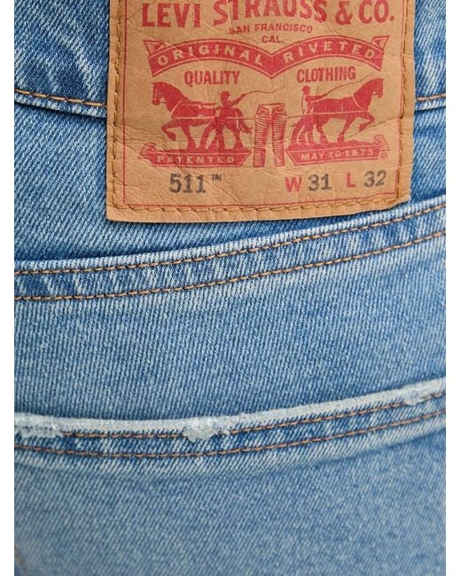 Levi's Blue 511 Belt-Loops Jeans for men