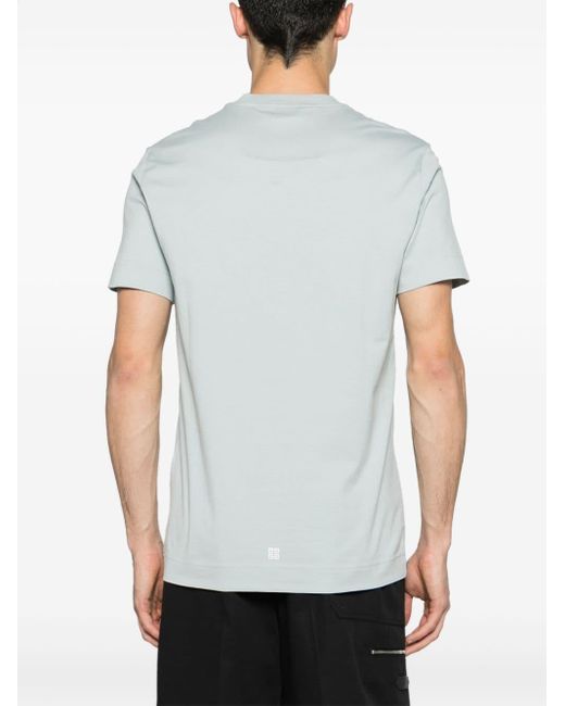 Givenchy Gray 4g-print Cotton T-shirt for men