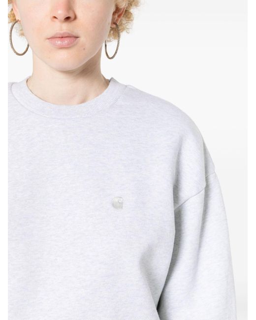 Carhartt Katoenen Sweater in het White